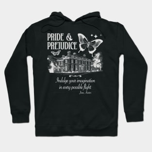 Jane Austen's Pride and Prejudice book lover design Hoodie